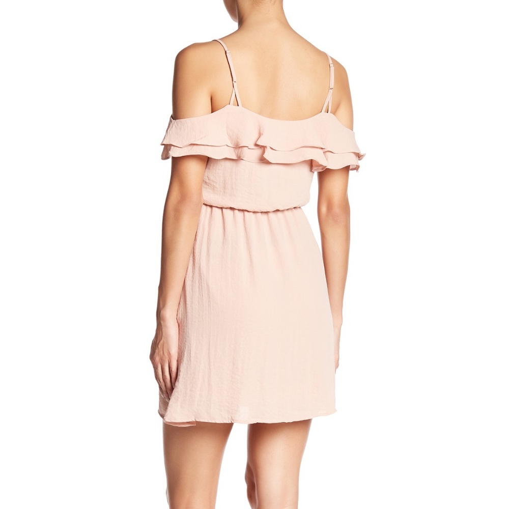 Lush Ruffle Cold Shoulder Dress - Picture 2 of 8